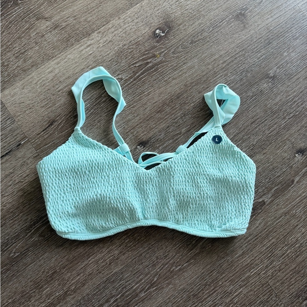 Hollister Light Blue Textured Bralette